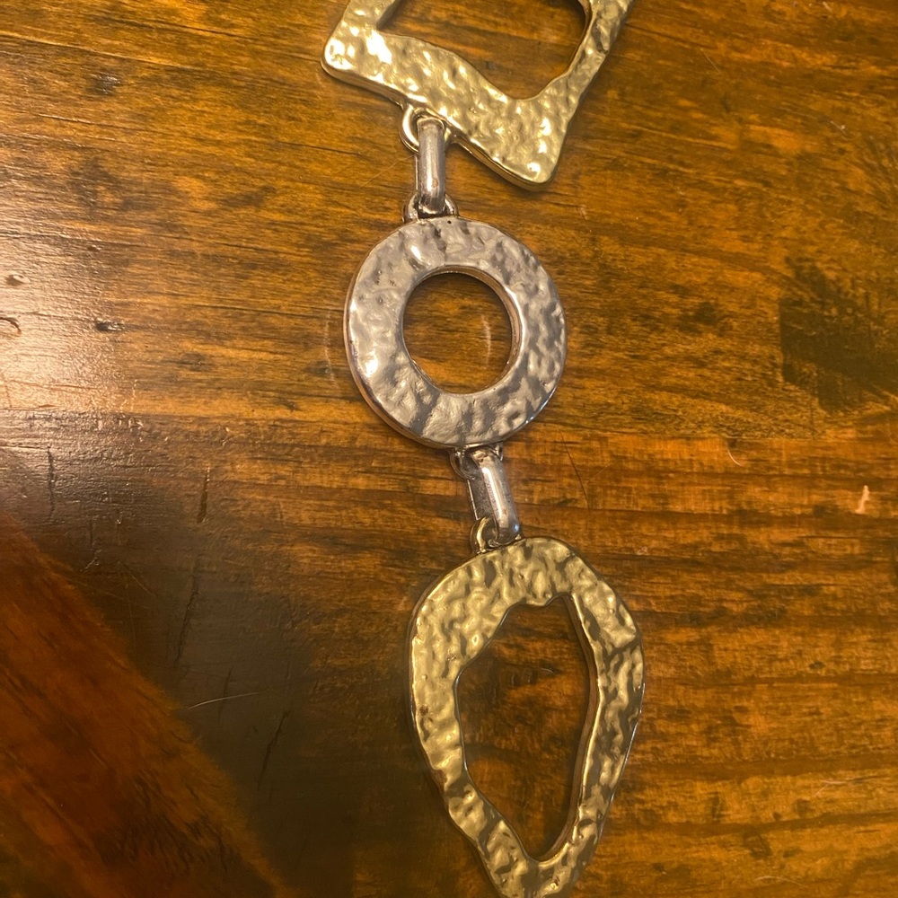 CHICO’S Adjustable Mixed Metal Belt
